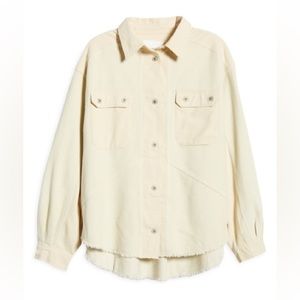 Thread & Supply Frayed Corduroy Shirt Jacket